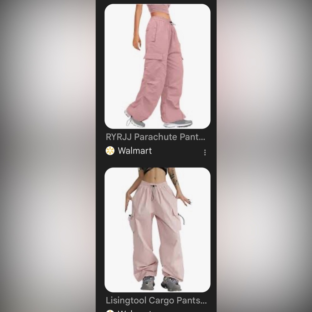 PINK Victoria's Secret cargo Olive Pants/new with tags